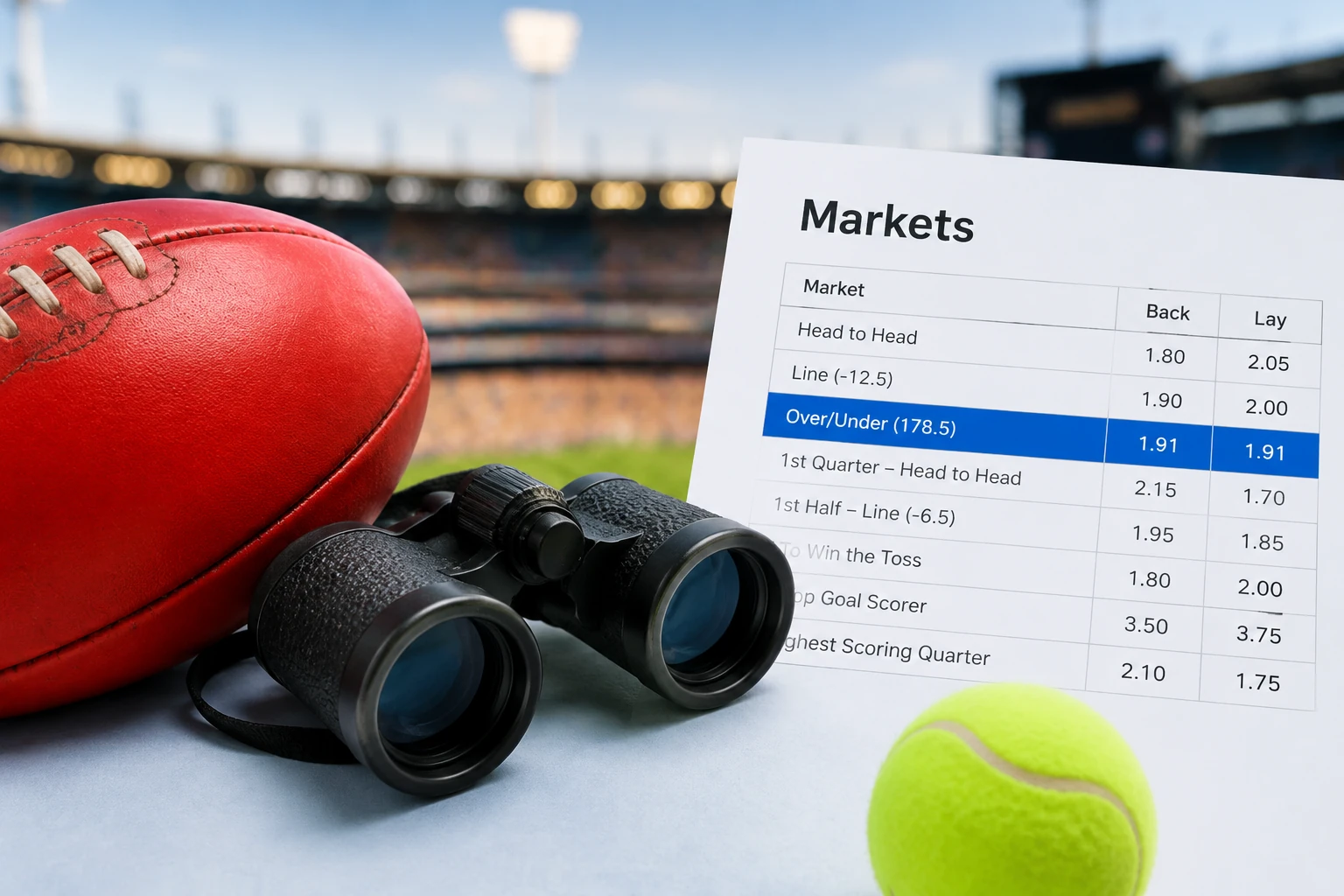 Sports and Racing Markets on Betr